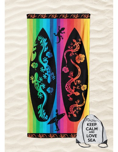 Serviette plage éponge - serviette, de