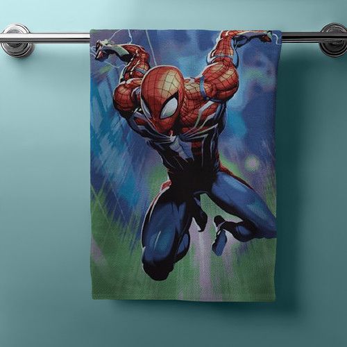 Serviette douche spiderman - serviette,